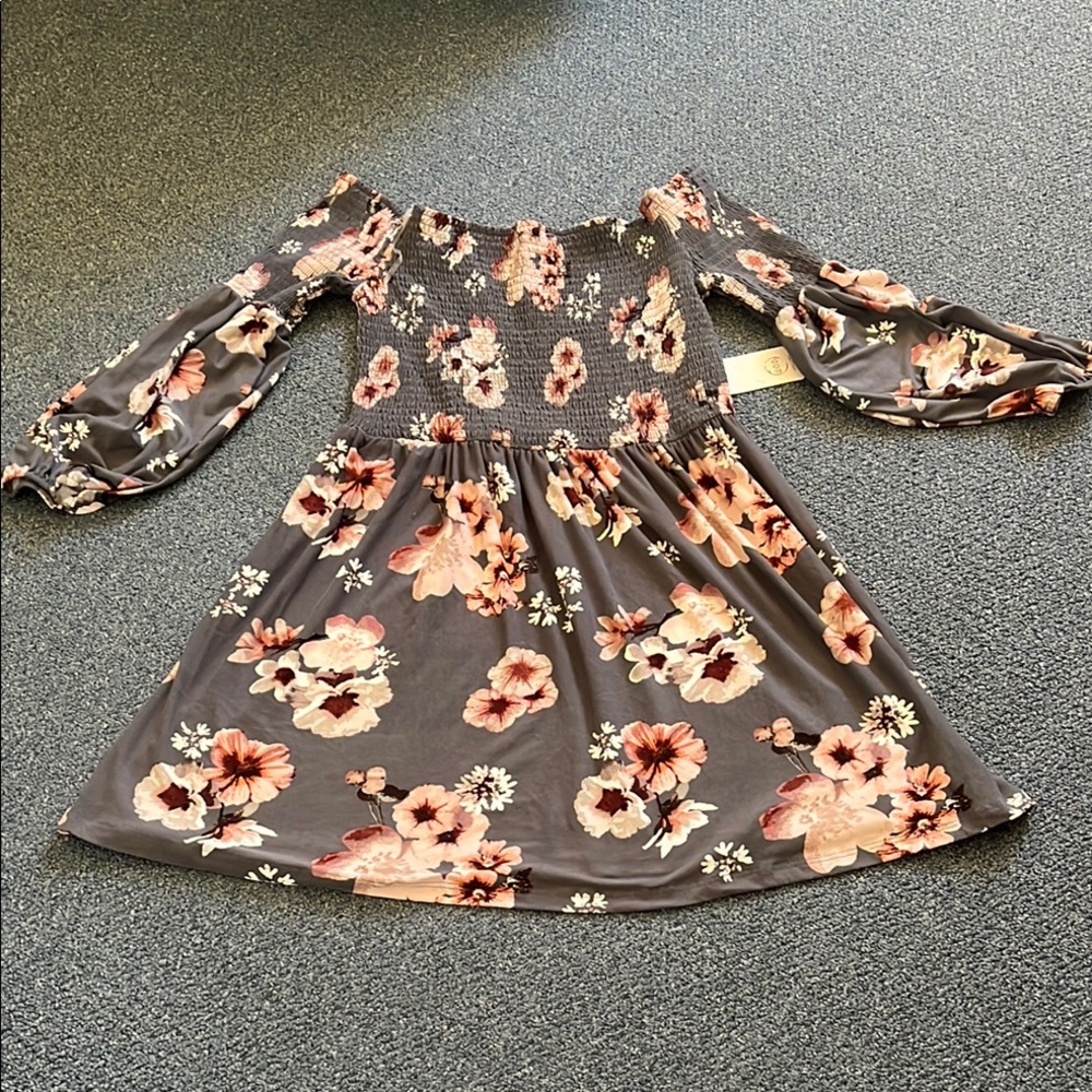 Floral Off-Shoulder Dress
